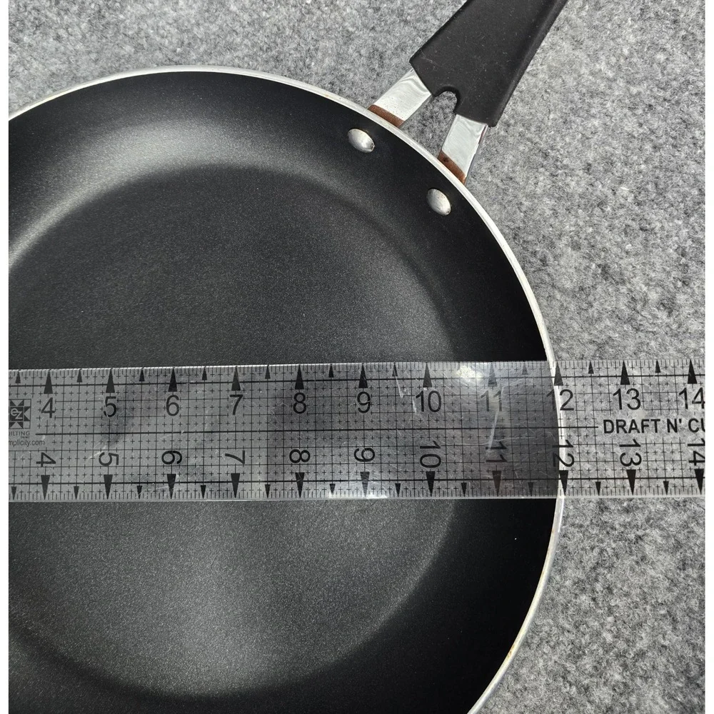 Tramontina Skillet 12 Inch Copper Porcelain Enamel Nonstick Frying Pan Metallic